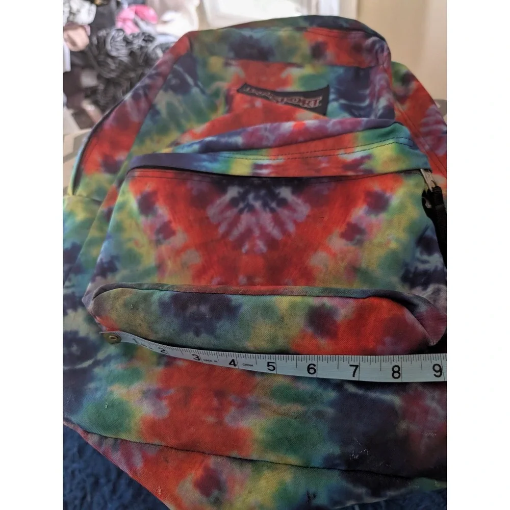 JanSport SuperBreak Backpack Tie Dye Multi Color School Back Pack JS00T501